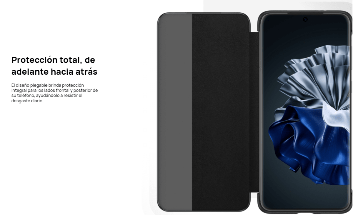 CARCASA P60 Pro View Flip Cover BLACK2