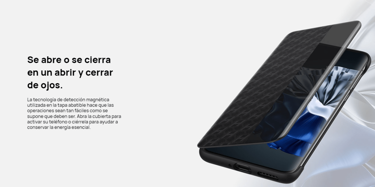 CARCASA P60 Pro View Flip Cover BLACK4