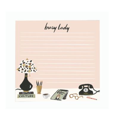 Block de Notas Escritorio Busy Lady
