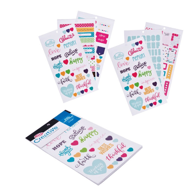 Block Sticker Planner Corazones