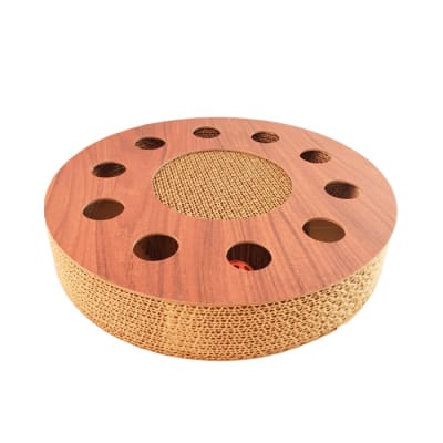 JUGUETE PARA GATO - RASCADOR INTERACTIVO CON PELOTA1