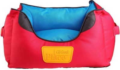 CAMA MASCOTA - GIGWI - CUADRADA CELESTE ROSADO CAMA MASCOTA - GIGWI - CUADRADA CELESTE ROSADO