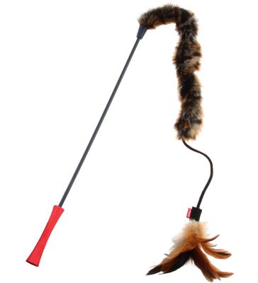 JUGUETE GATO - GIGWI - FEATHER TEASER COLA DE FELPA1
