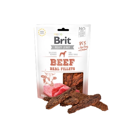 SNACK PERRO - BRIT CARE - JERKY BEEF FILLETS1