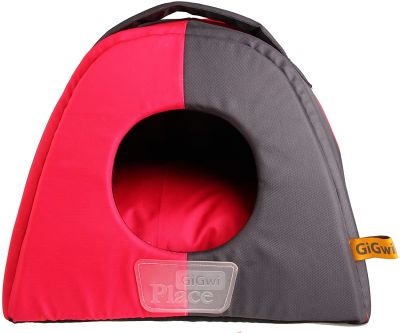CAMA MASCOTA - GIGWI - IGLU GRIS ROSADO CAMA MASCOTA - GIGWI - IGLU GRIS ROSADO