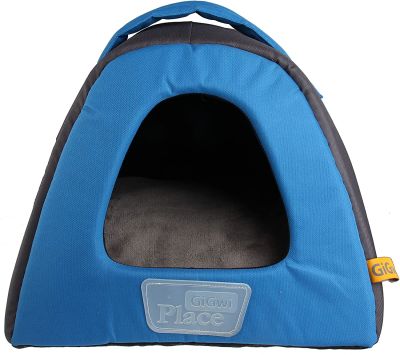 CAMA MASCOTA - GIGWI - IGLU GRIS AZUL CAMA MASCOTA - GIGWI - IGLU GRIS AZUL