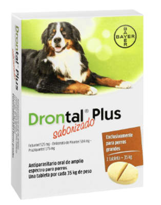 ANTIPARASITARIO PERRO - DRONTAL PLUS - DESDE 35 KG1
