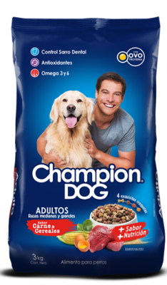 ALIMENTO PERRO - CHAMPION DOG - ADULTO - RAZA MEDIANA Y GRANDE ALIMENTO PERRO - CHAMPION DOG - ADULTO - RAZA MEDIANA Y GRANDE