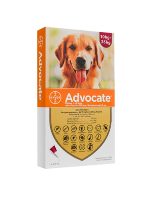 ANTIPARASITARIO PERRO - BAYER - ADVOCATE 10 - 25 KG1