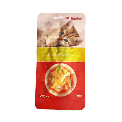 SNACK GATO - BIOLINE - REAL SALMON COCIDO SNACK GATO - BIOLINE - REAL SALMON COCIDO