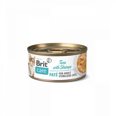 ALIMENTO HUMEDO GATO - BRIT CARE - PATE TUNA WITH SHRIMP STERILIZED1