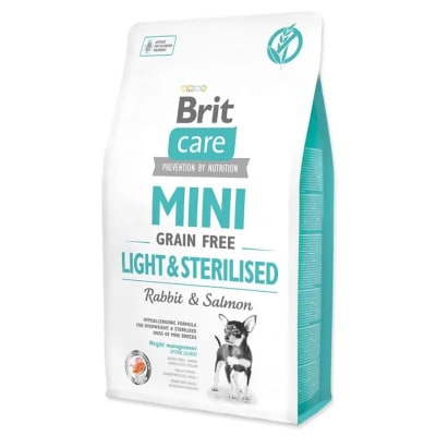 ALIMENTO PERRO - BRIT CARE - LIBRE DE GRANO MINI LIGHT & STERILIZED1