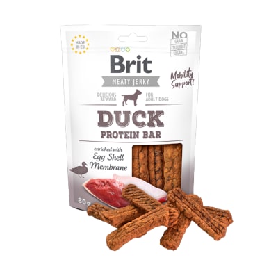 SNACK PERRO - BRIT CARE - JERKY DUCK BAR1