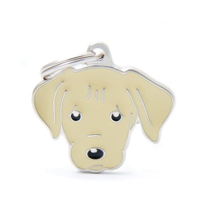 PLACA MASCOTA - MY FAMILY - FRIENDS CREAM LABRADOR1