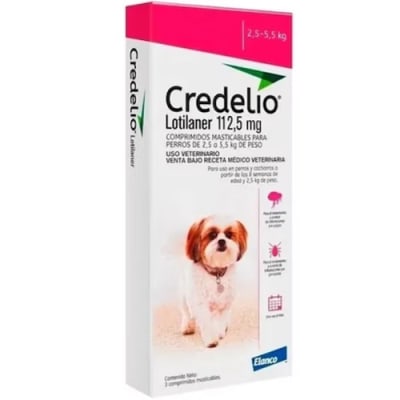 ANTIPARASITARIO EXTERNO - CREDELIO - 112.5 Mg - 2.5 a 5.5 Kg1