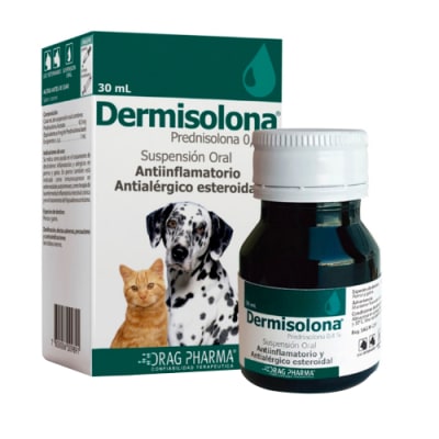 MEDICAMENTO - DRAG PHARMA - DERMISOLONA SUSPENSIÓN ORAL 0.4%