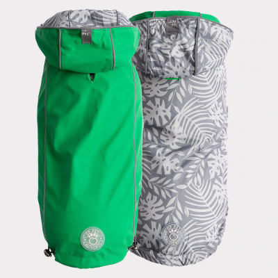 ACCESORIO PERRO - GF PET - CAPA IMPERMEABLE REVERSIBLE VERDE1