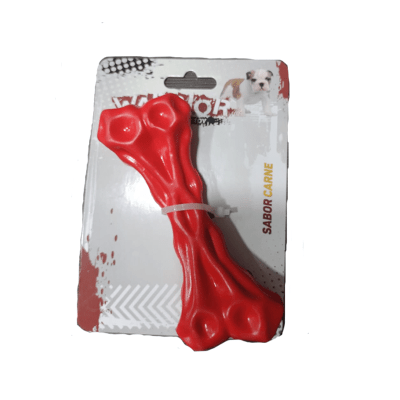 JUGUETE PERRO - WARRIOR - HUESO ROJO TEXTURA1
