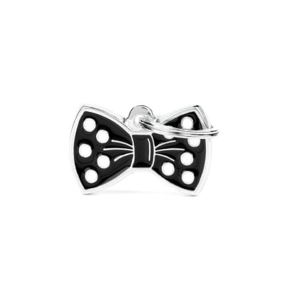 PLACA MASCOTA - MY FAMILY - CHARMS BOW TIE BLACK1