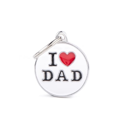 PLACA MASCOTA - MY FAMILY - CHARMS I LOVE DAD1