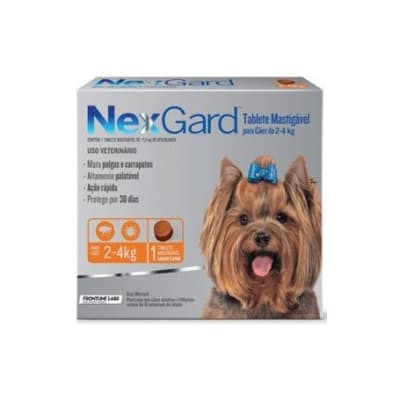 ANTIPARASITARIO EXTERNO PERRO - NEXGARD - 2 A 4 KG MASTICABLE