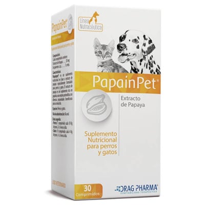 SUPLEMENTO NUTRICIONAL - DRAG PHARMA - PAPAINPET1