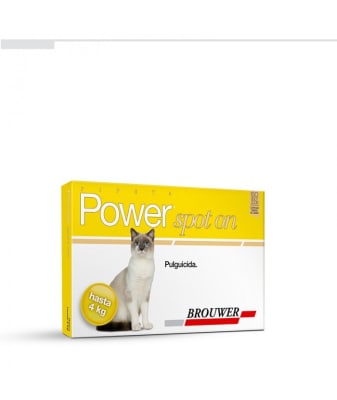ANTIPARASITARIO EXTERNO GATO - POWER SPOT ON - BROUWER - HASTA 4 KG1