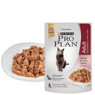 ALIMENTO HUMEDO GATO - PROPLAN - POUCH ADULTO SALMON1
