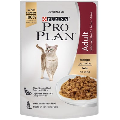 ALIMENTO HUMEDO GATO - PROPLAN - POUCH ADULTO POLLO 85GRS. ALIMENTO HUMEDO GATO - PROPLAN - POUCH ADULTO POLLO 85GRS.