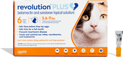 ANTIPARASITARIO INTERNO Y EXTERNO GATO - REVOLUTION PLUS 0.51