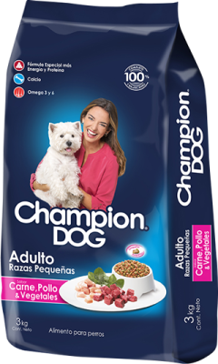 ALIMENTO PERRO - CHAMPION DOG - ADULTO - RAZA PEQUEÑA ALIMENTO PERRO - CHAMPION DOG - ADULTO - RAZA PEQUEÑA