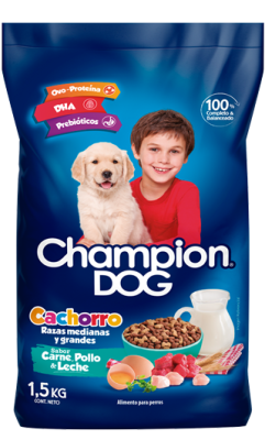 ALIMENTO PERRO - CHAMPION DOG - CACHORRO - ALIMENTO PERRO - CHAMPION DOG - CACHORRO -