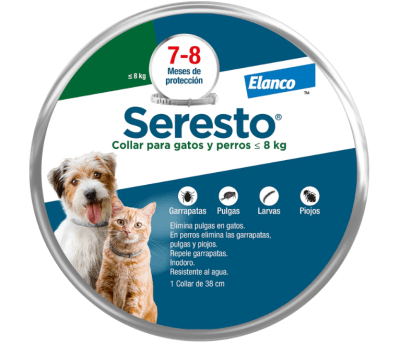 COLLAR SERESTO - PERRO/GATO - HASTA 8 KG