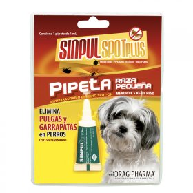 ANTIPARASITARIO EXTERNO PERRO - SINPUL - SPOT PLUS RAZA PEQUEÑA ANTIPARASITARIO EXTERNO PERRO - SINPUL - SPOT PLUS RAZA PEQUEÑA