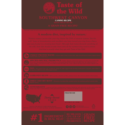 ALIMENTO PERRO - TASTE OF THE WILD - SOUTHWEST CANYON BOAR ALIMENTO PERRO - TASTE OF THE WILD - SOUTHWEST CANYON BOAR