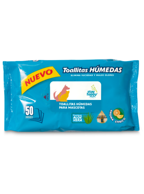 TOALLITAS HUMEDAS - STAY HAPPY - ALOE VERA TOALLITAS HUMEDAS - STAY HAPPY - ALOE VERA