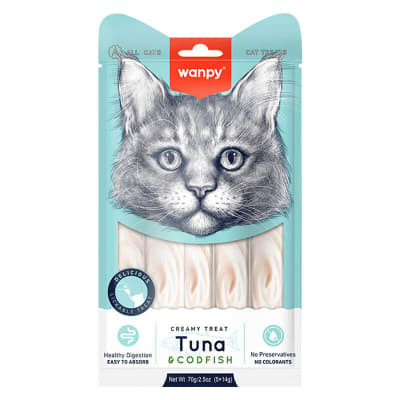 SNACK DE GATO - WANPY - CREAMY ATUN CON BACALAO1