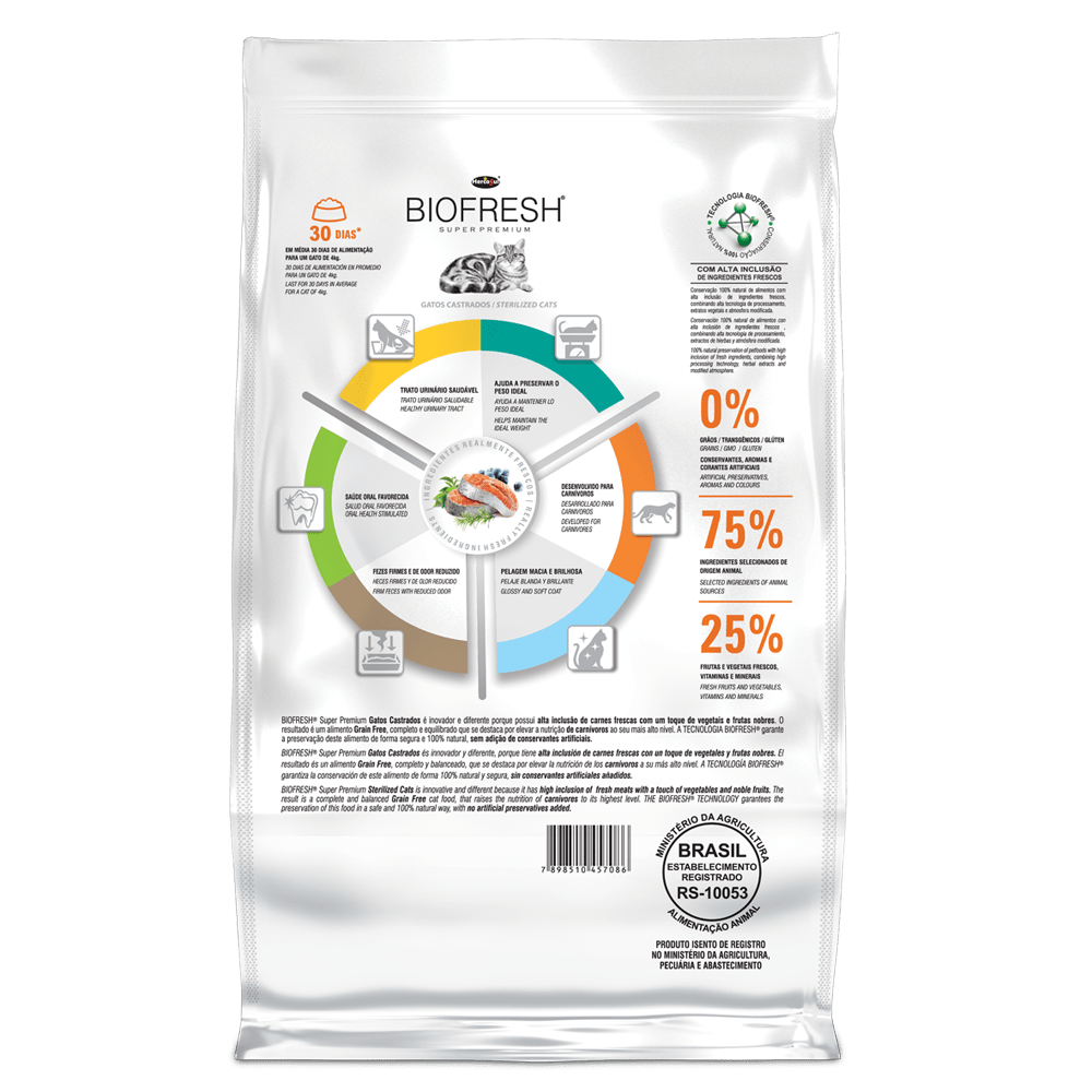 ALIMENTO GATO - BIOFRESH - GATO CASTRADO1