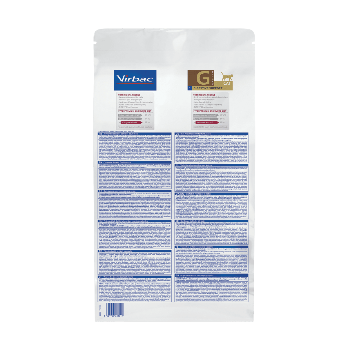 ALIMENTO GATO - VIRBAC - GASTRO DIGESTIVE SUPPORT2