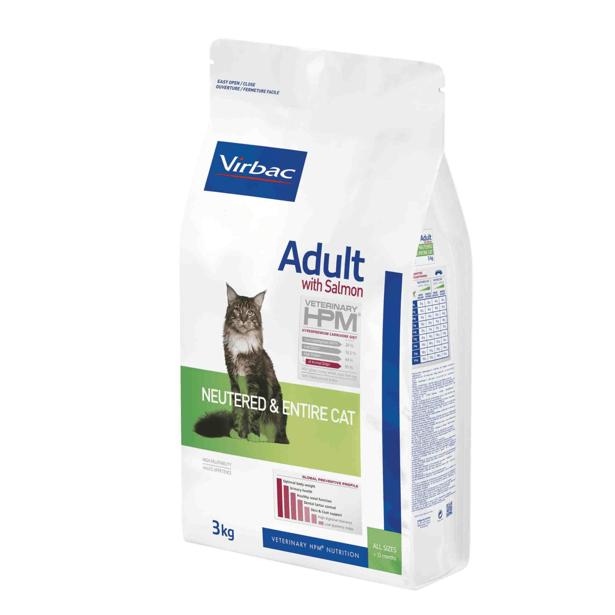 ALIMENTO GATO - VIRBAC - NEUTERED & ENTIRE ADULTO SALMON 0