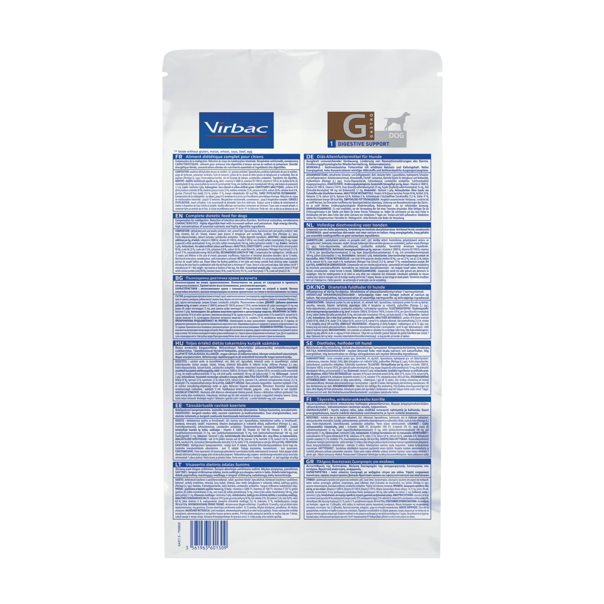 ALIMENTO PERRO - VIRBAC - GASTRO DIGESTIVE SUPPORT2