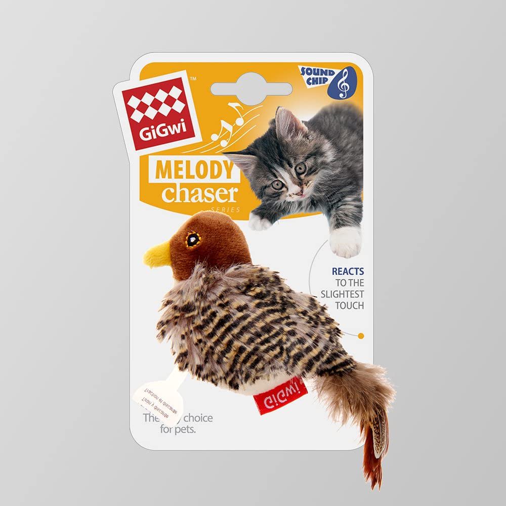 JUGUETE MASCOTA - GIGWI - PAJARO MELODY CHASER2