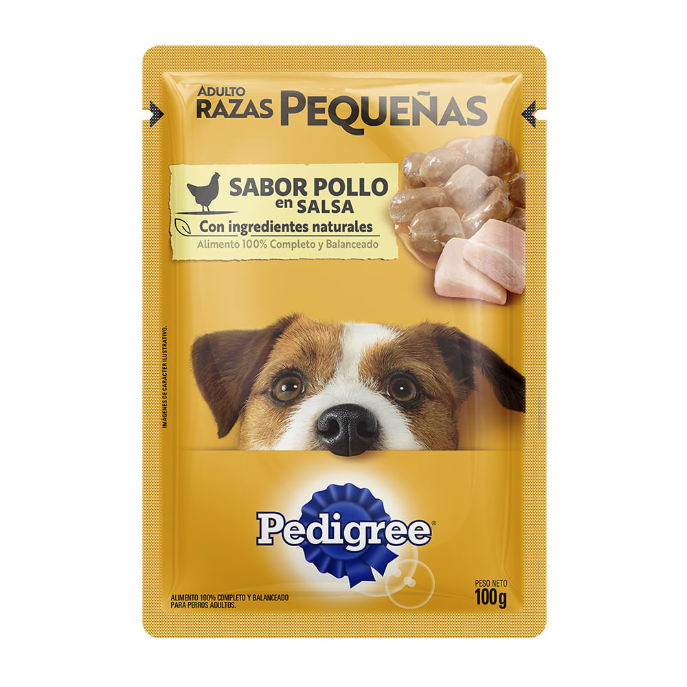 ALIMENTO HUMEDO PERRO - PEDIGREE - POUCH ADULTO RAZA PEQUEÑA POLLO 0