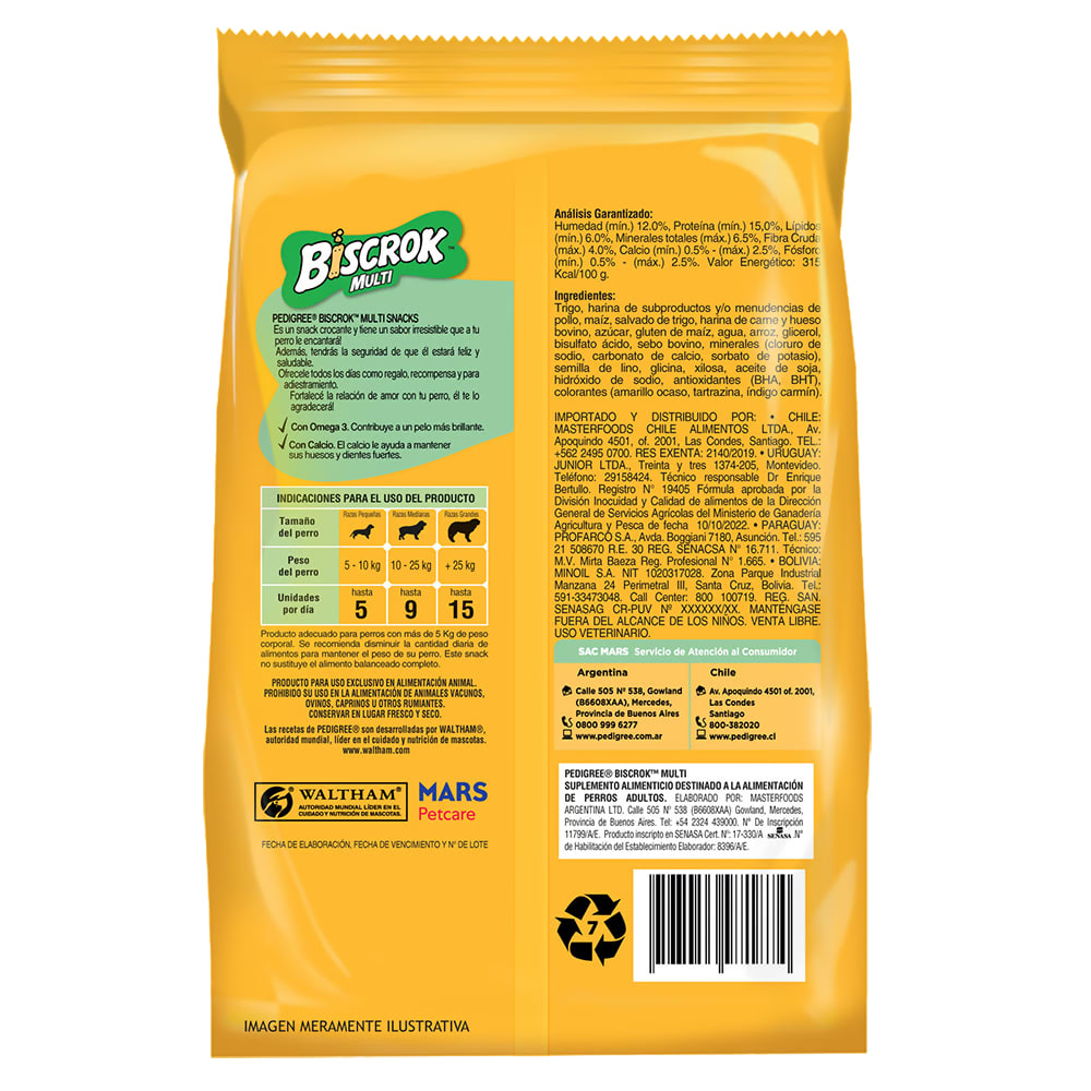SNACK PERRO - PEDIGREE - GALLETA BISCROCK MULTI2