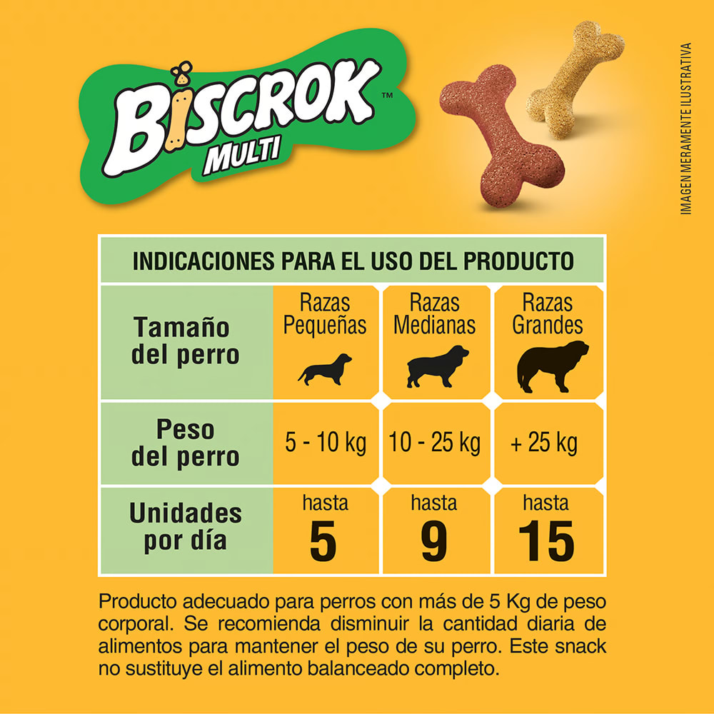 SNACK PERRO - PEDIGREE - GALLETA BISCROCK MULTI6