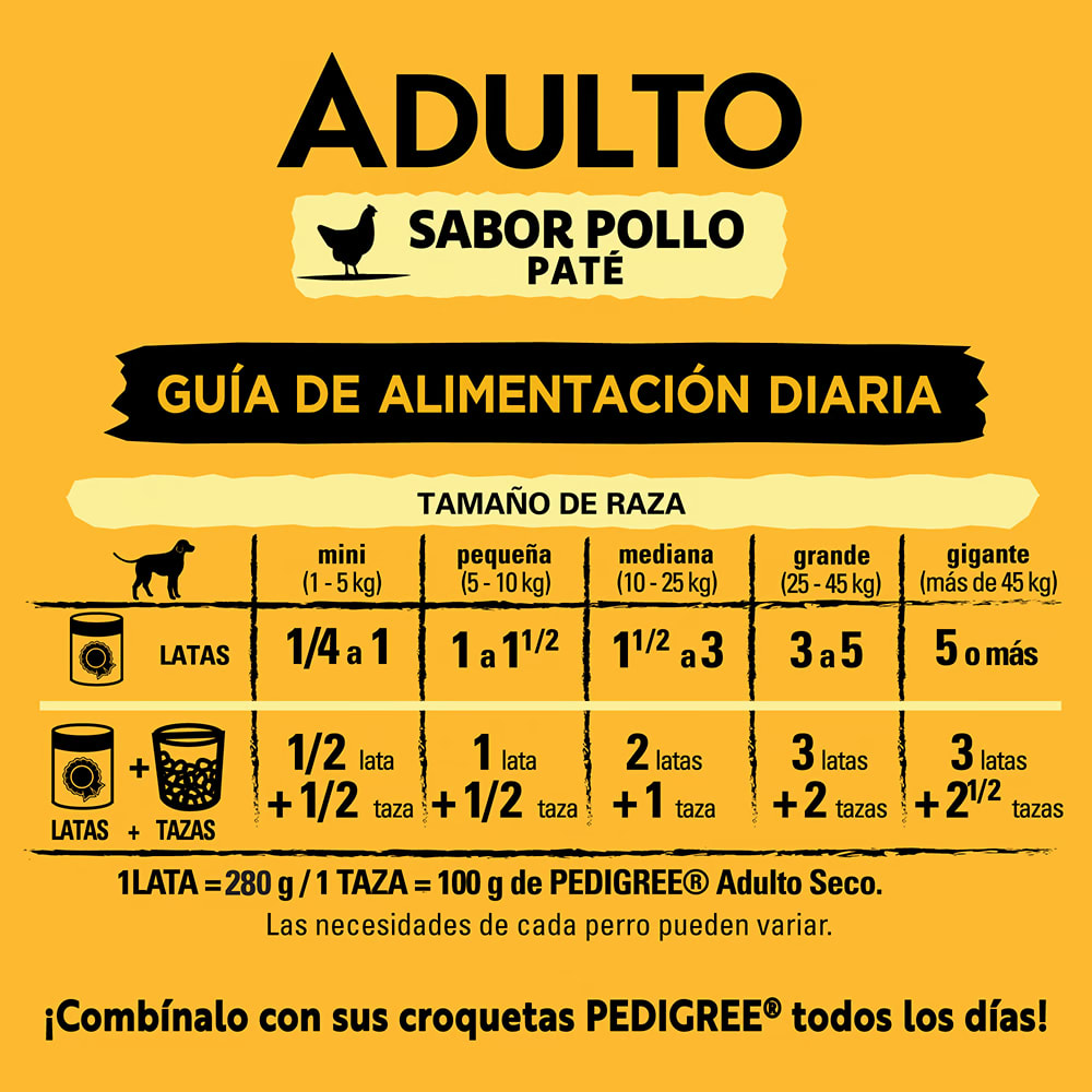 ALIMENTO HUMEDO PERRO - PEDIGREE - LATA ADULTO POLLO7