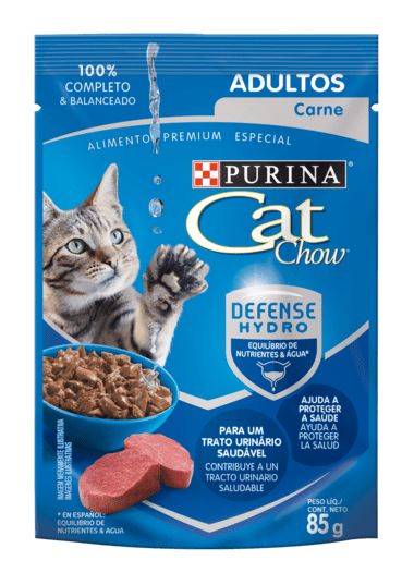 SNACK GATO - CAT CHOW - POUCH ADULTO CARNE 0
