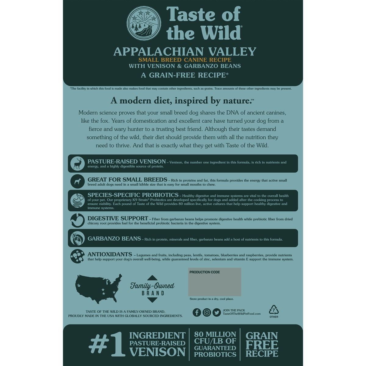 ALIMENTO PERRO - TASTE OF THE WILD - APPALACHIAN VALLEY VENISON2