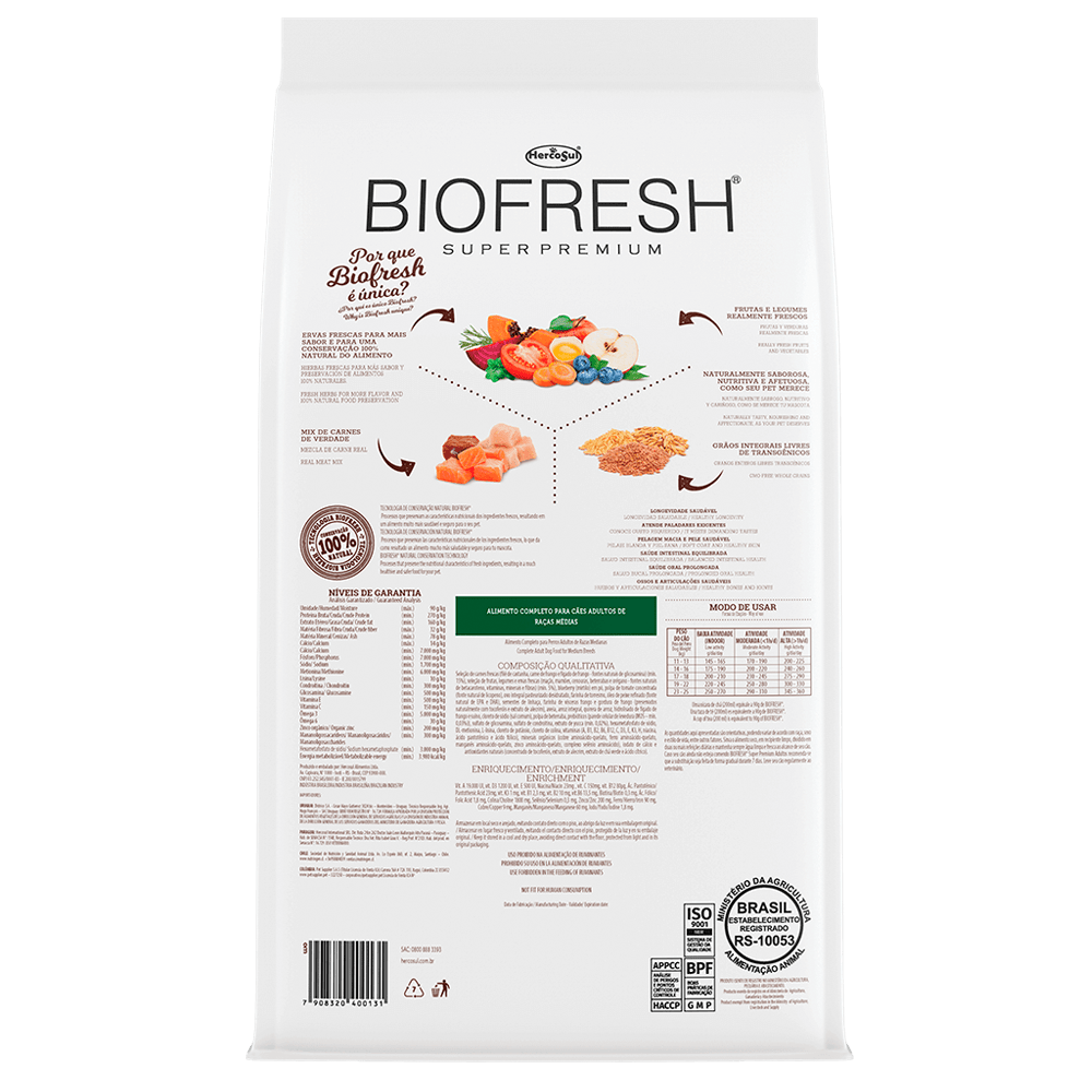 ALIMENTO PERRO - BIOFRESH - ADULTO RAZA MEDIANA1