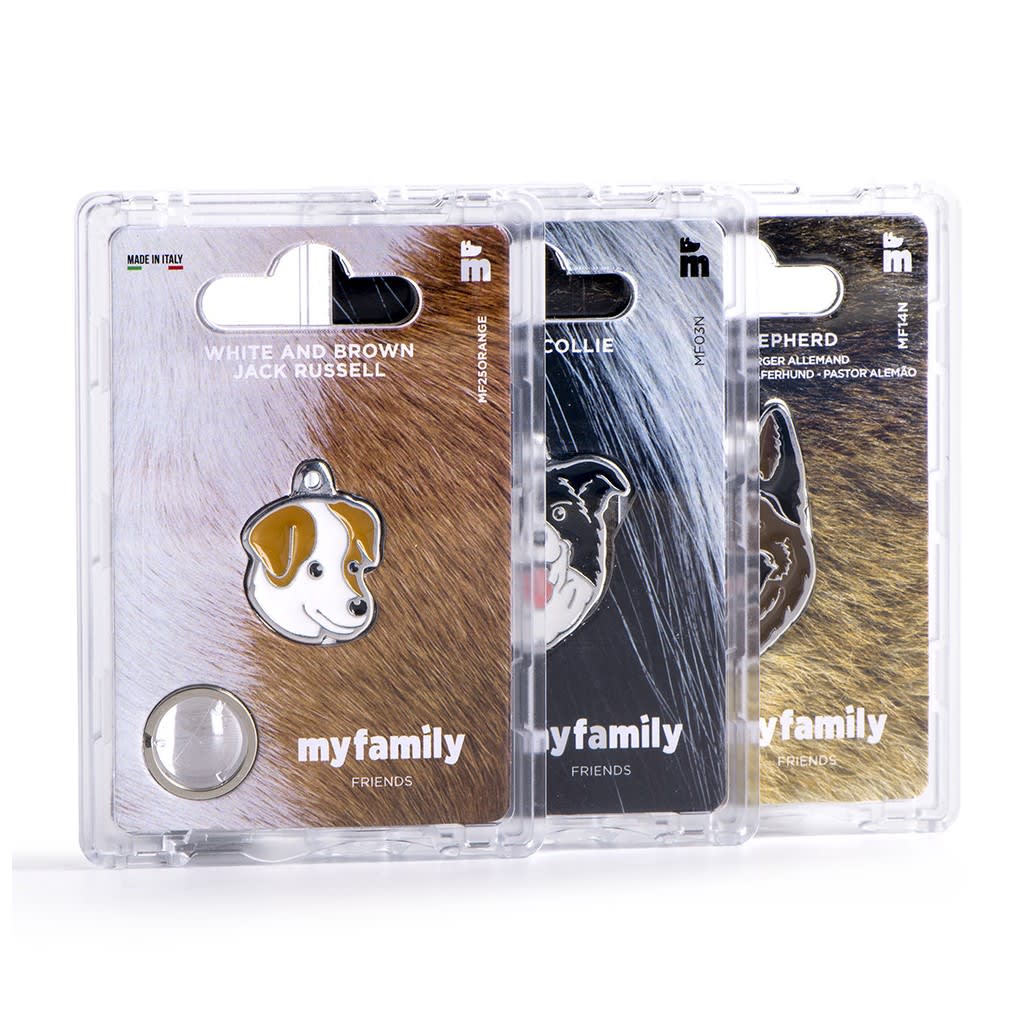 PLACA MASCOTA - MY FAMILY - FRIENDS CREAM LABRADOR2